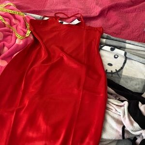 Chic Scarlet Maxi Dress